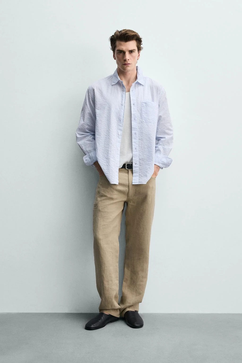 КЛАССИЧЕСКОЕ ПОЛОЖЕНИЕ РУБАШКА В ПОЛОСКУ