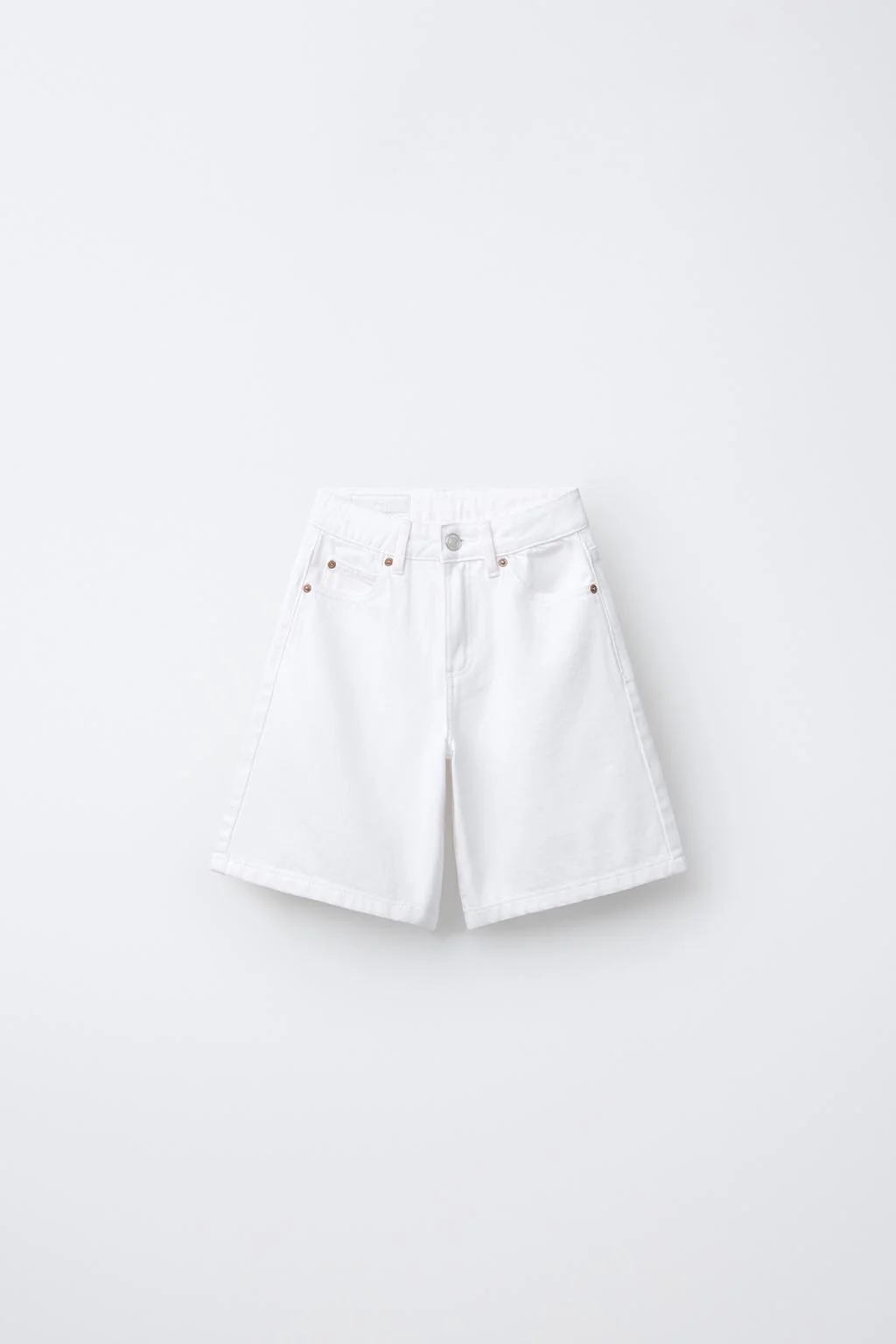 Длинные джинсовые шорты-бермуды