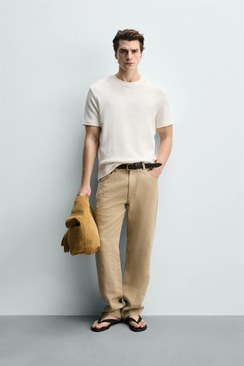 Регулярный крой структурированная футболка