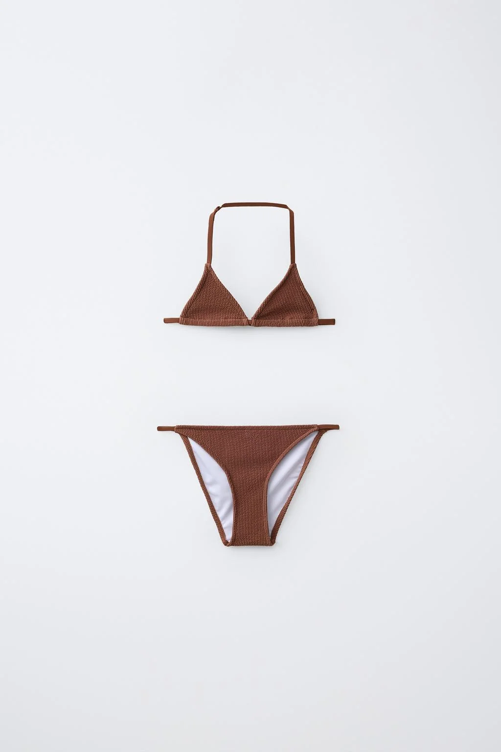 6–14 лет / треугольное бикини в рубчик — 6-14 лет | девочка