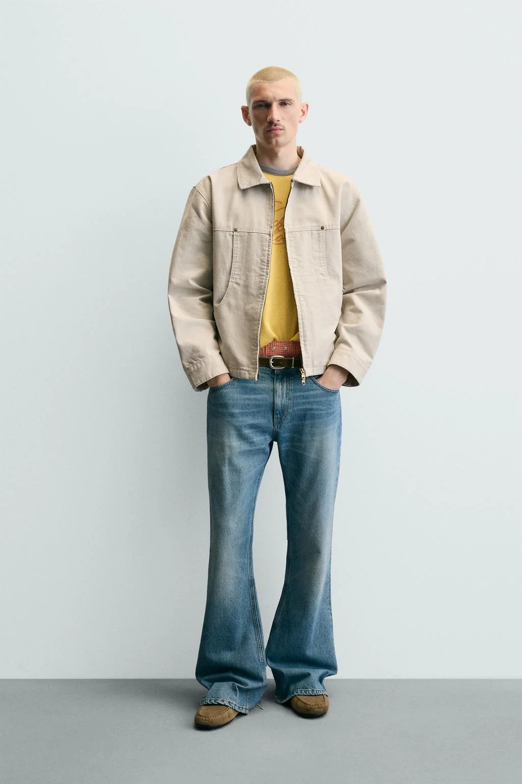 ДЖИНСОВАЯ КУРТКА СВОБОДНОГО КРОЯ С КАРМАНАМИ — FESTIVAL