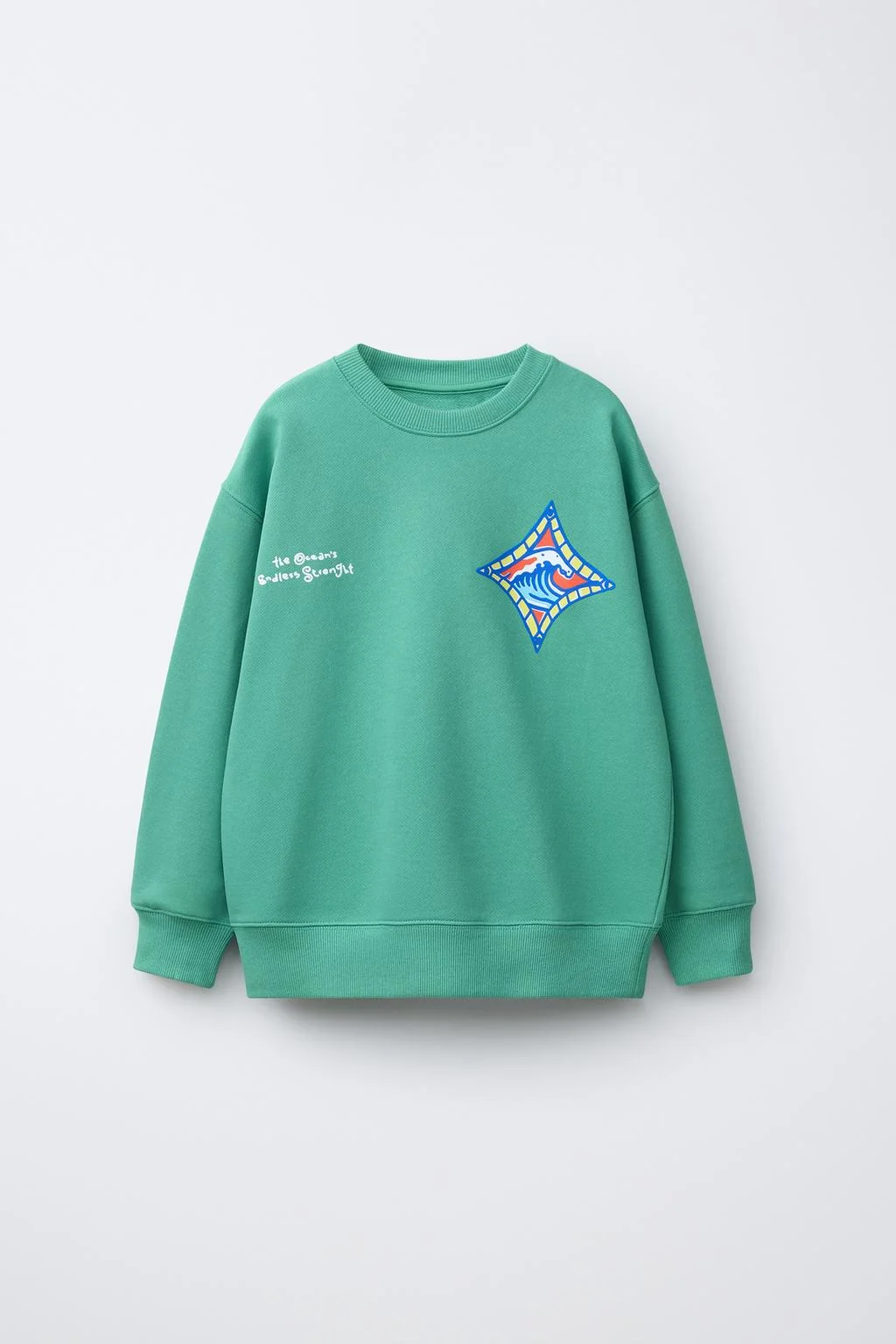 СВИТШОТ С ПРИНТОМ ВОЛН