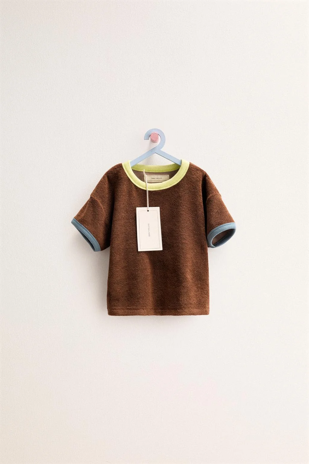 ЗАРА ВЕЧНАЯ КЛАССИКА - ФУТБОЛКА С ЭФФЕКТОМ ПОЛОТЕНЦА