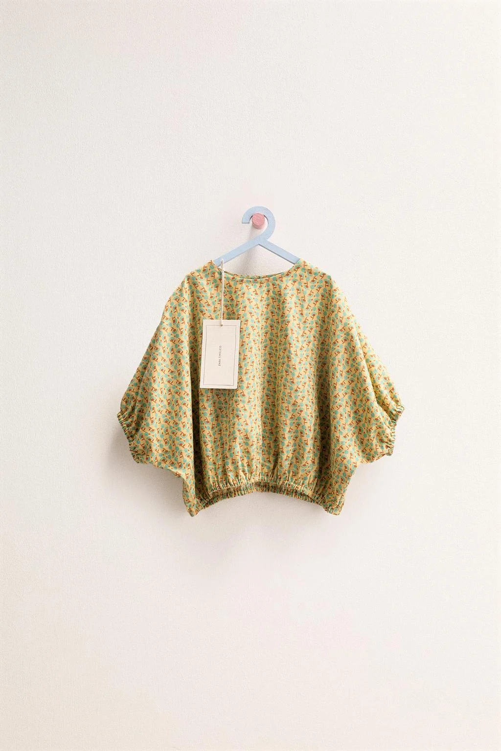 ЗАРА ВЕЧНАЯ КЛАССИКА - РУБАШКА С ЦВЕТОЧНЫМ ПРИНТОМ ИЗ ЛЬНЯНОЙ СМЕСИ В ПОЛОСАТОМ СТИЛЕ