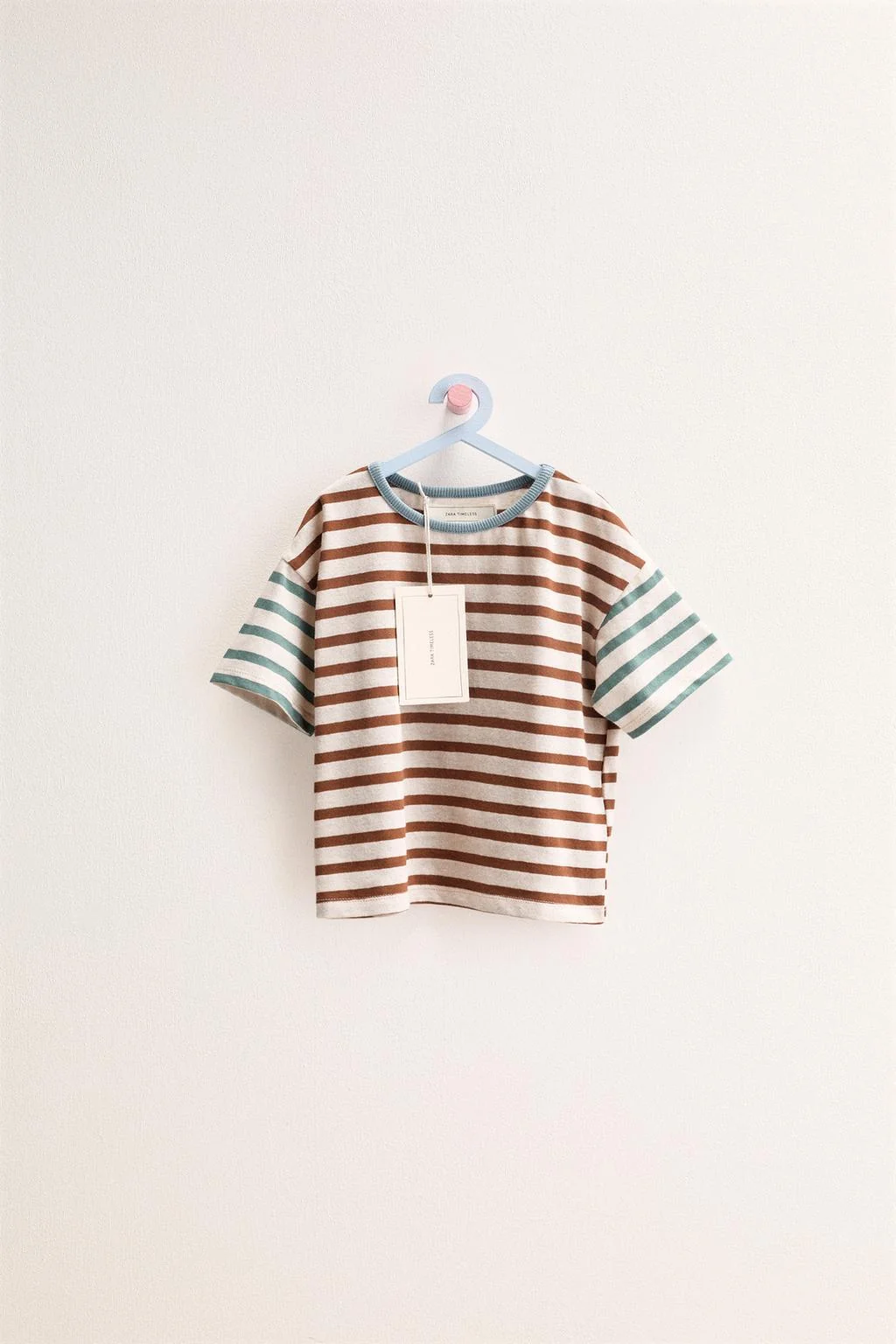 ЗАРА ВЕЧНАЯ КЛАССИКА - ПОЛОСАТАЯ ФУТБОЛКА ИЗ ХЛОПКА И ЛЬНА