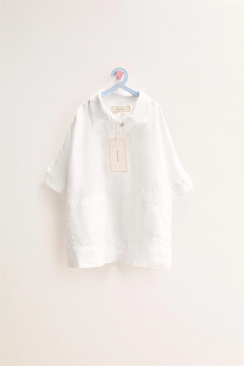 ЗАРА ВЕЧНАЯ КЛАССИКА - ПЛАТЬЕ-РУБАШКА ИЗ ЛЬНА 100%