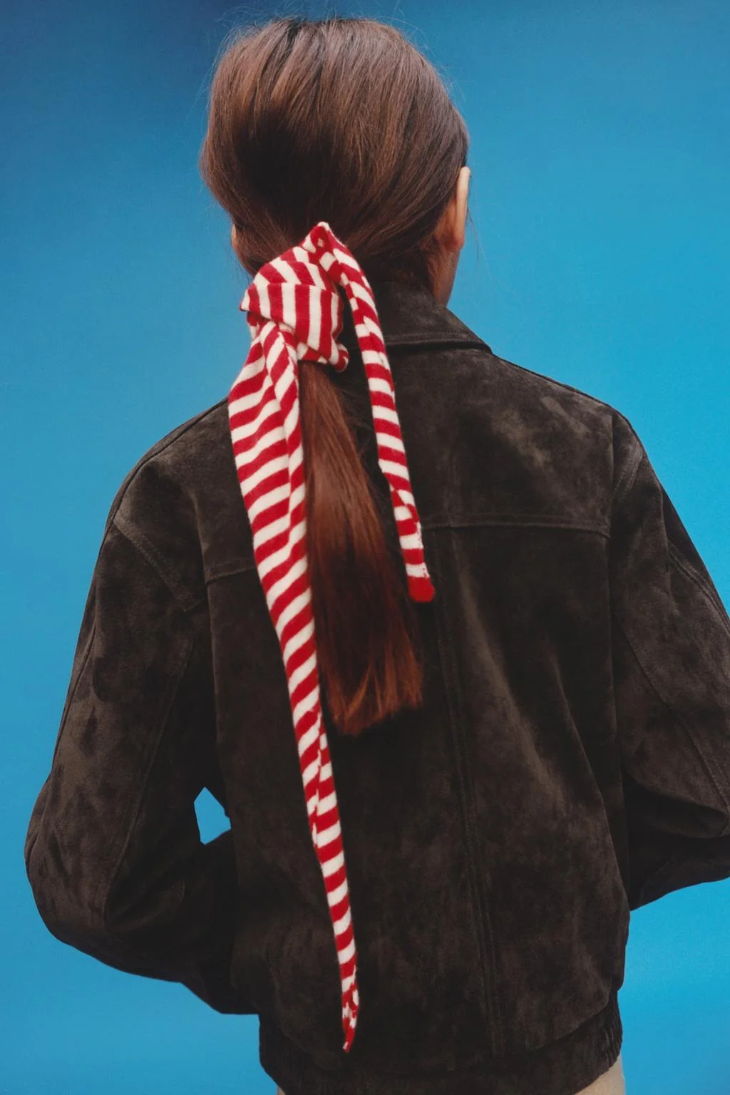 Полосатый трикотажный бандана