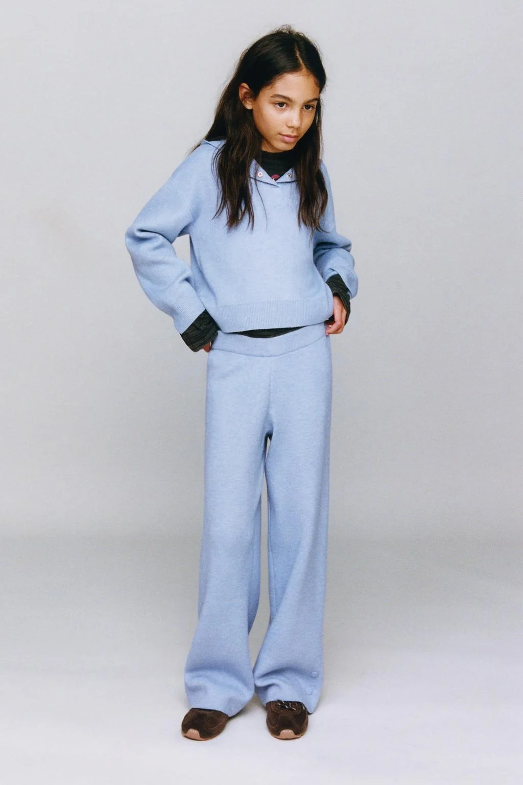 Свитер худи трикотажный