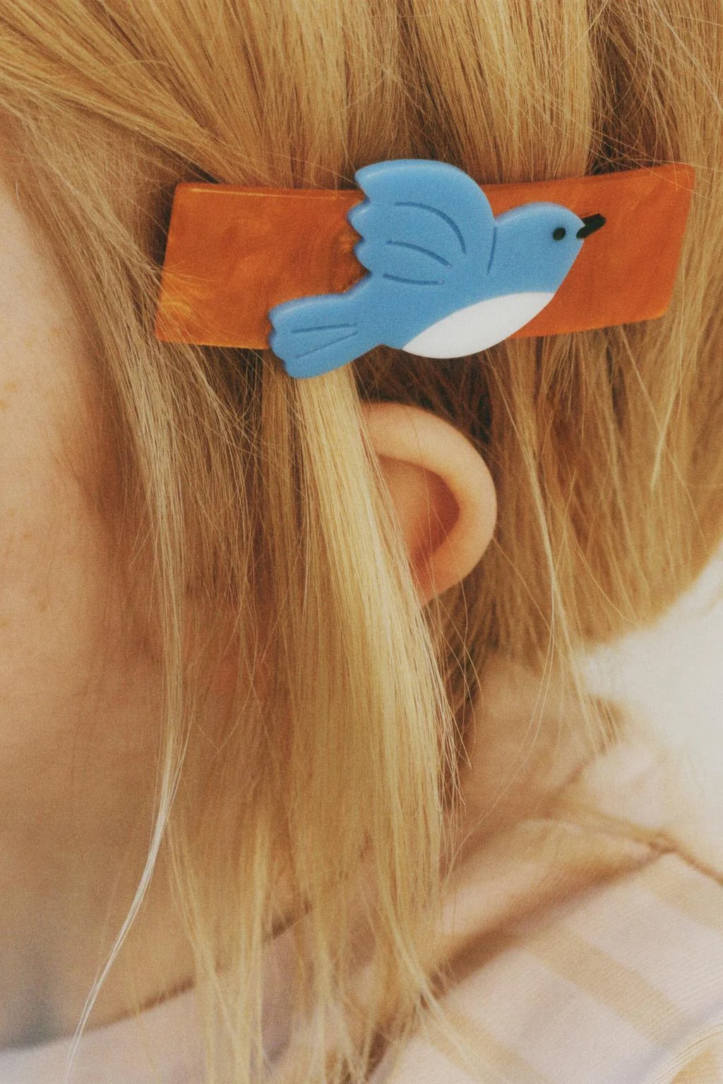 Набор из 2 заколок для волос с цветком и птицей