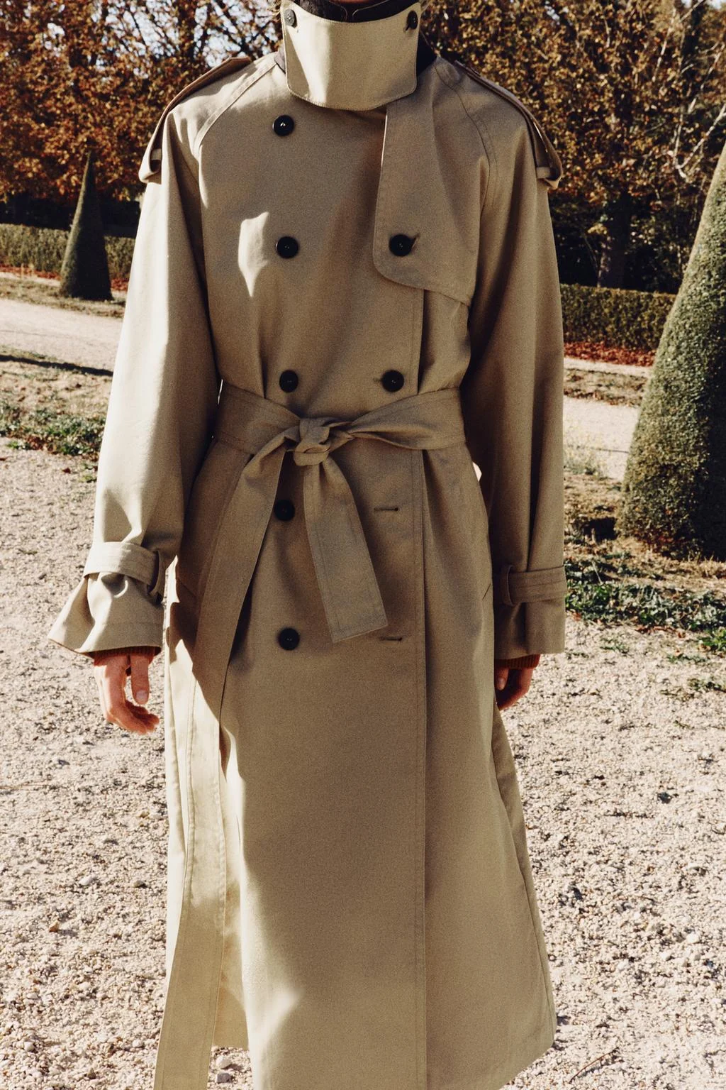 Пальто двубортное тренч ZW Collection