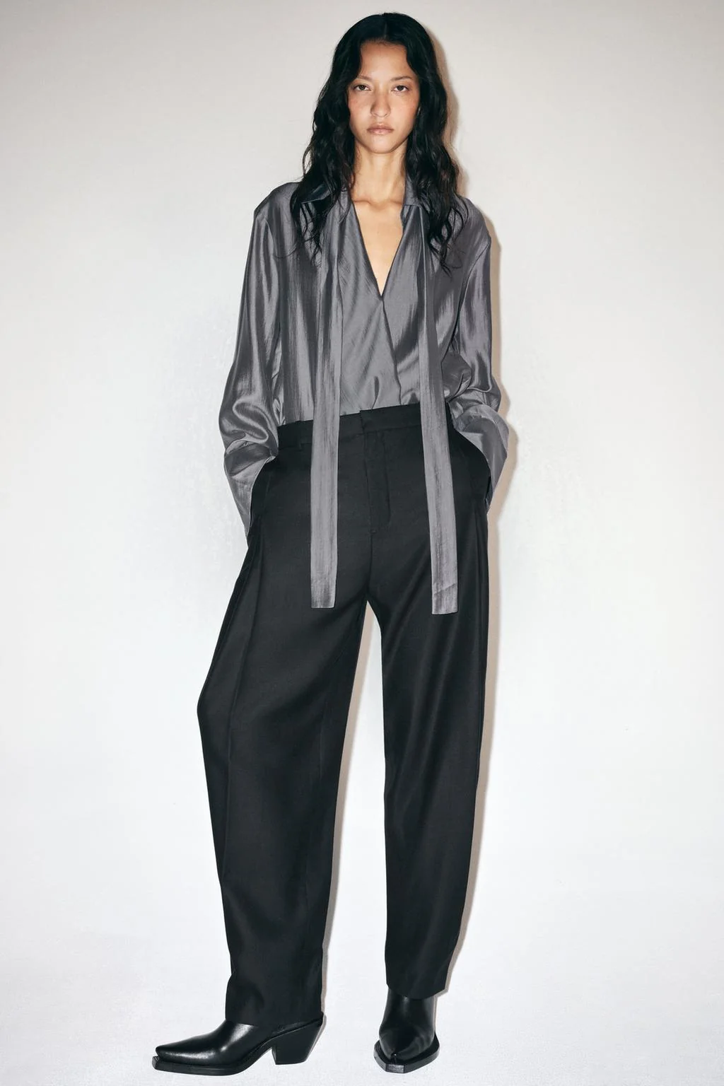 Брюки ZW Collection широкого кроя