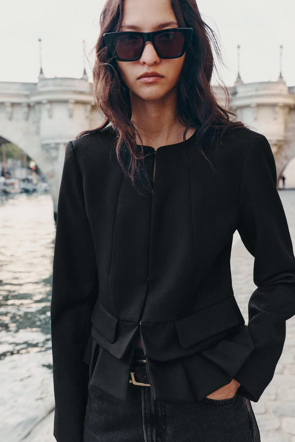 Жакет из смесовой шерсти ZW Collection