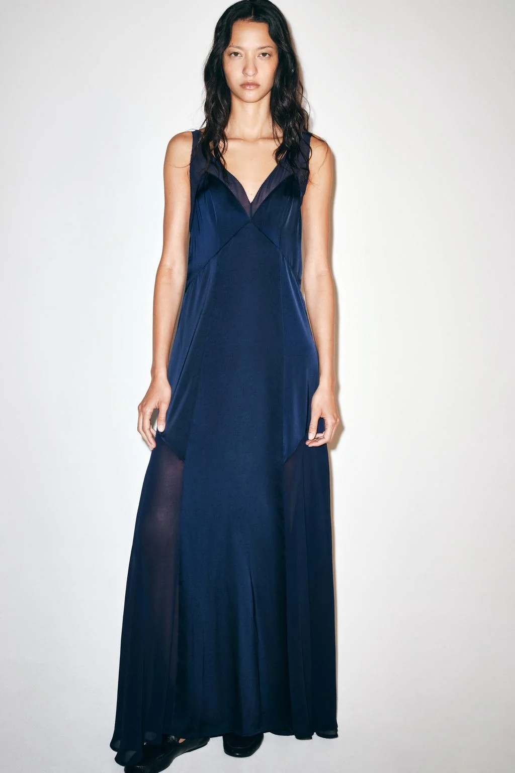 Платье длинное сатиновое ZW Collection