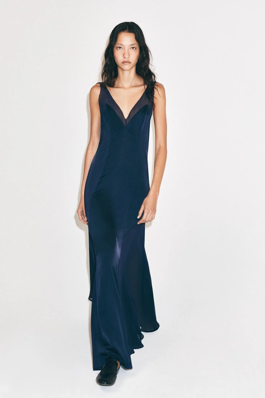 Платье длинное сатиновое ZW Collection