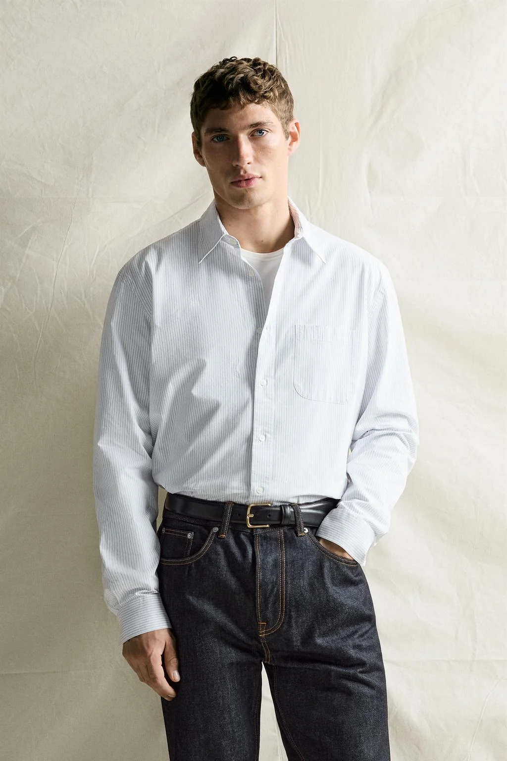 Рубашка relaxed fit poplin