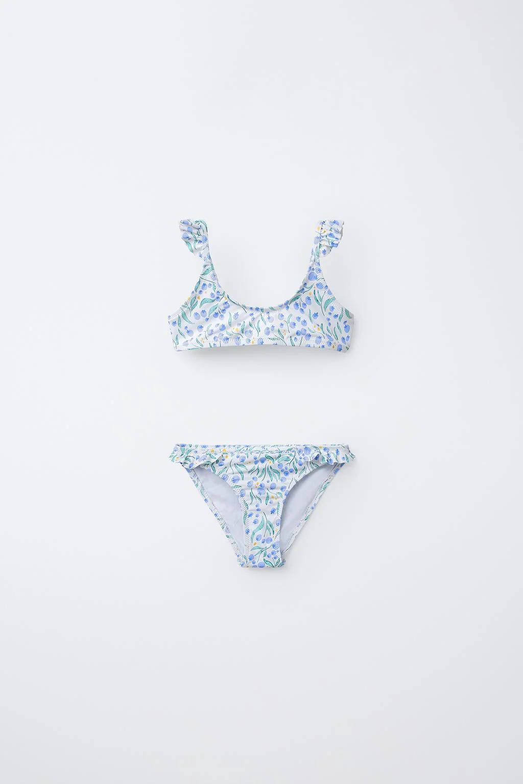 Бикини с листьевым принтом для 6-14 лет