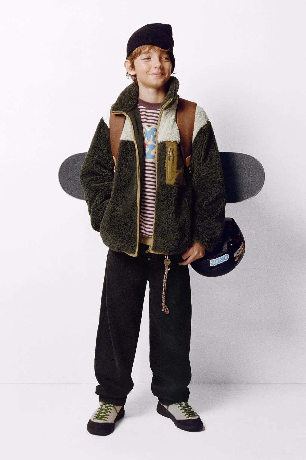 Куртка с искусственным мехом цветовым блоком — Коллекция ORDZ