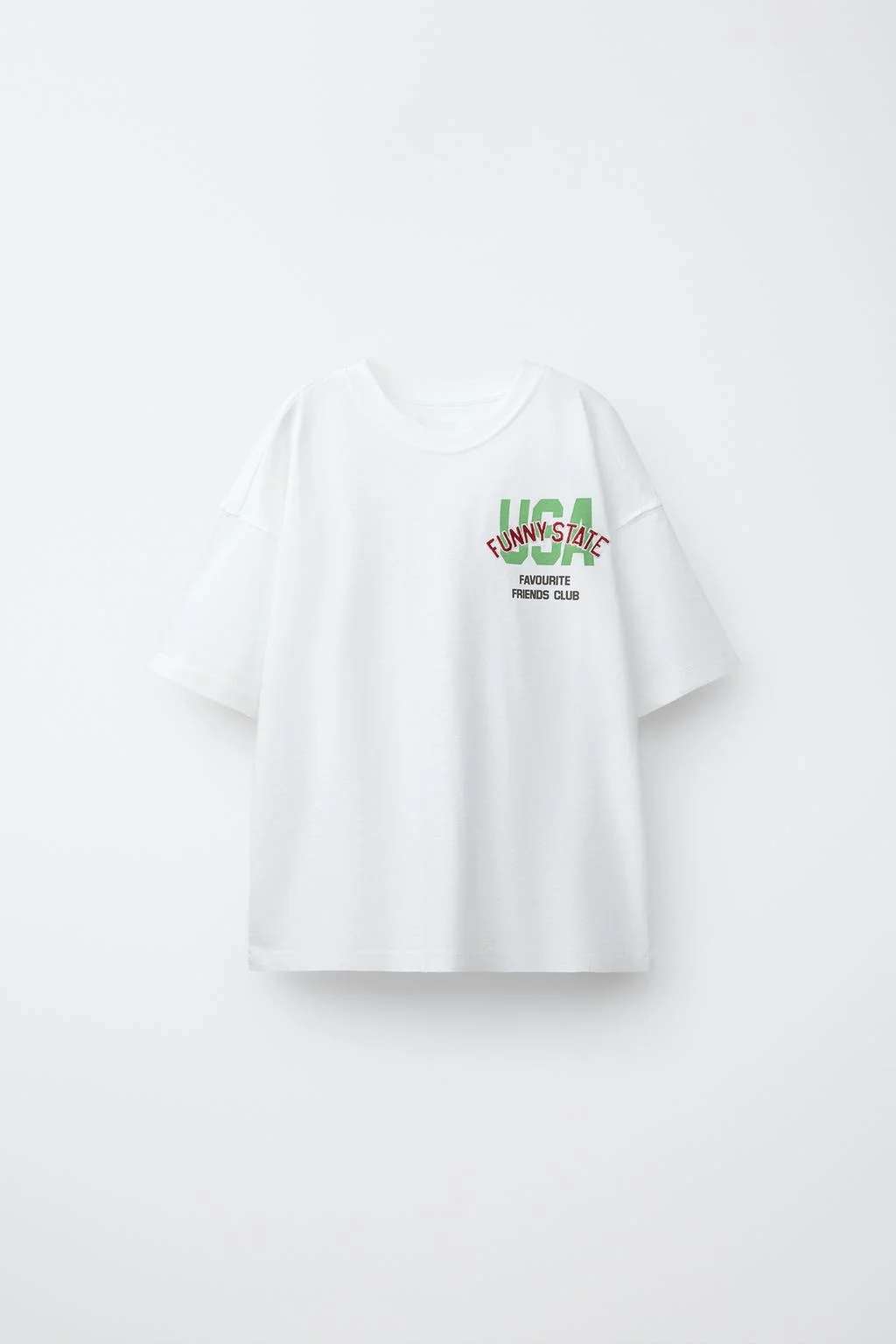 Футболка с принтом слогана