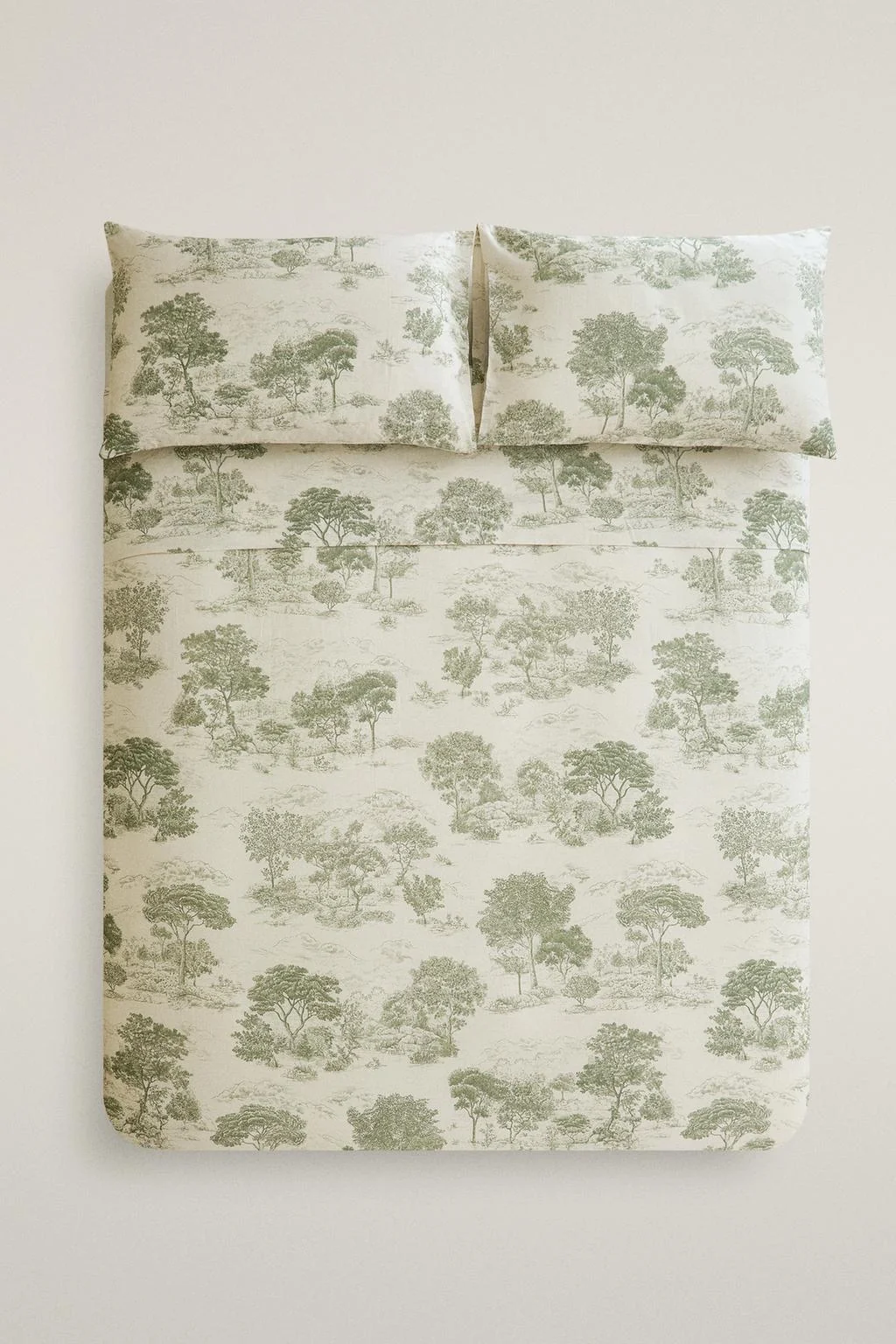 Пододеяльник из сатина с принтом Toile de Jouy (плотность 300 нитей)
