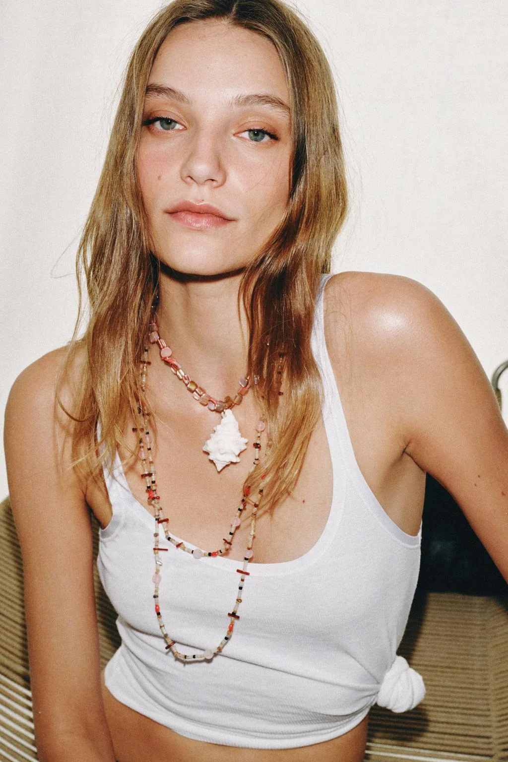 Набор из 3 ожерелий с ракушками и камнями — Аксессуары