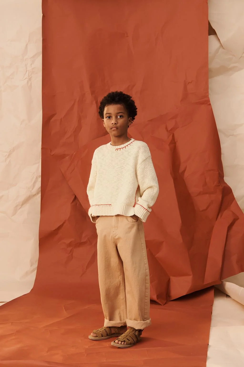 Трикотажный свитер с отстрочкой, лимитированная серия