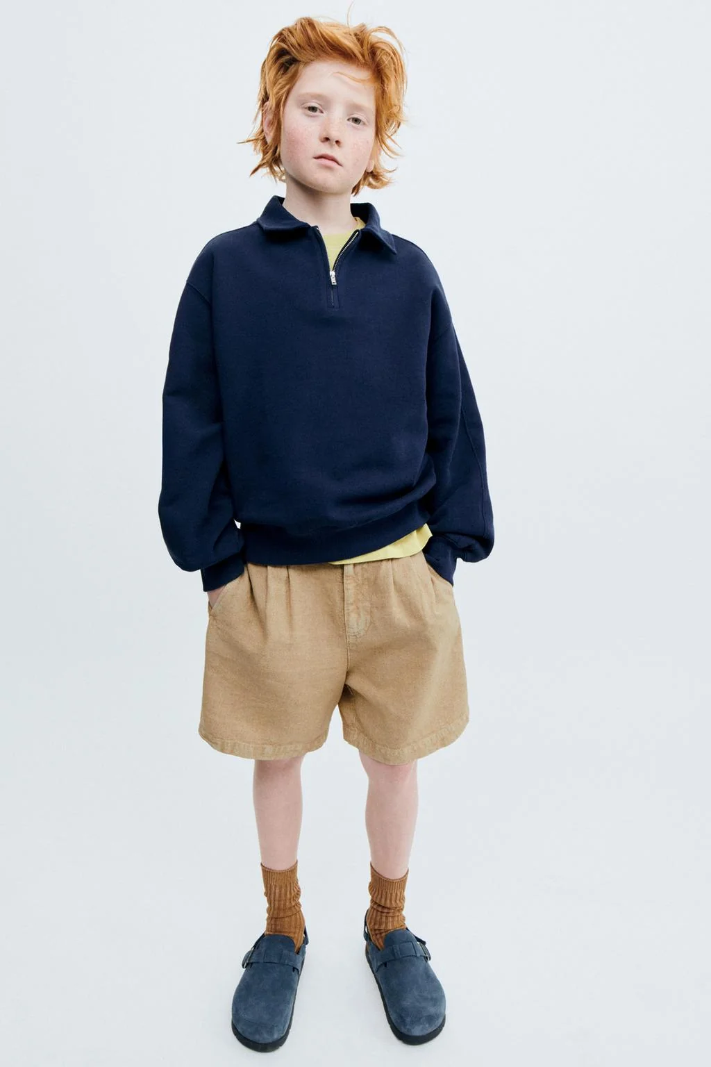 Сториз - льняные шорты-бермуды с вытачками — STORIESZ