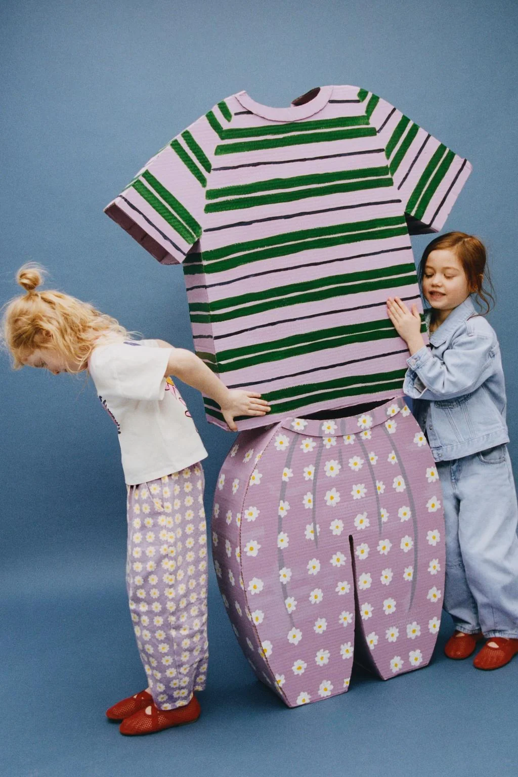 Брюки-баллон из твила с цветами — Балуны