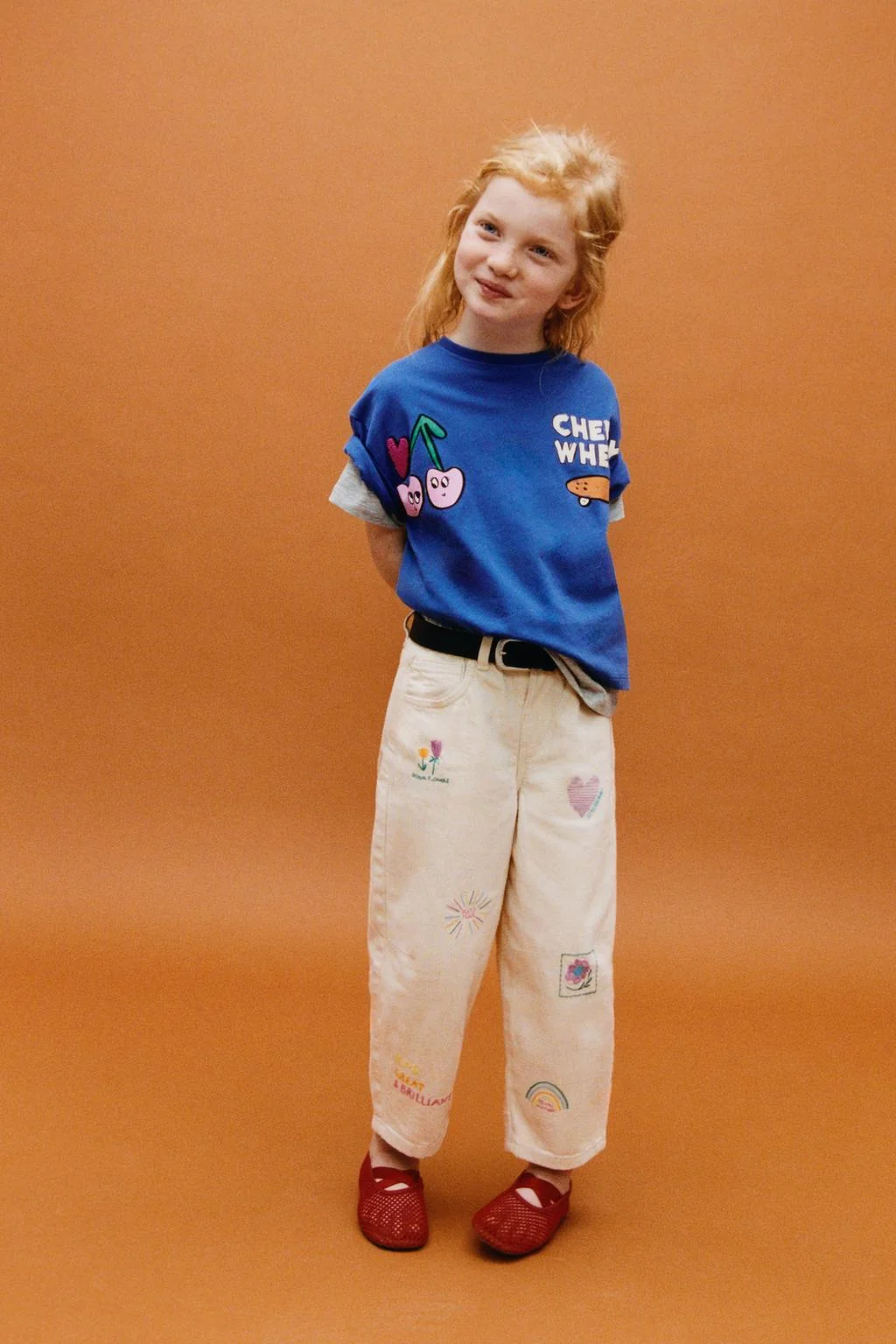 Брюки бочонок твиловые с вышивкой — Трендовые фасоны