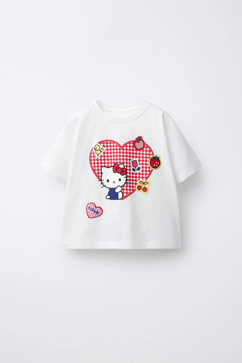 Футболка с сердцем в клетку Hello Kitty © Sanrio
