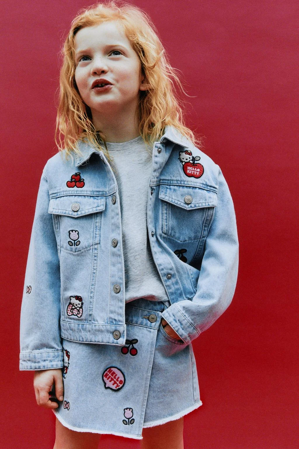 Джинсовая юбка-бермуды © Хэллоу Китти Санрио — Шорты-шорты