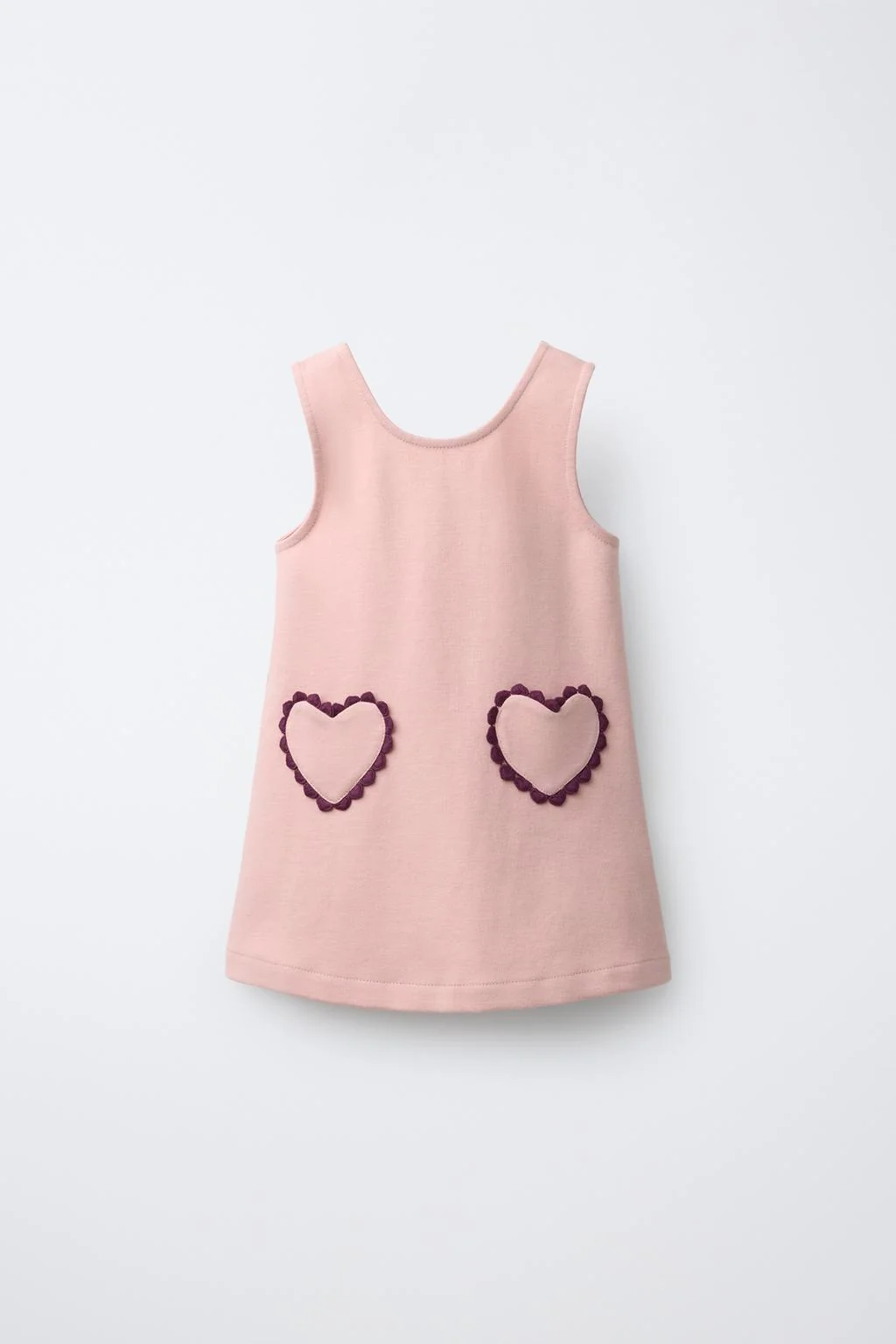 Платье из понтэ-рома с карманами-сердцами