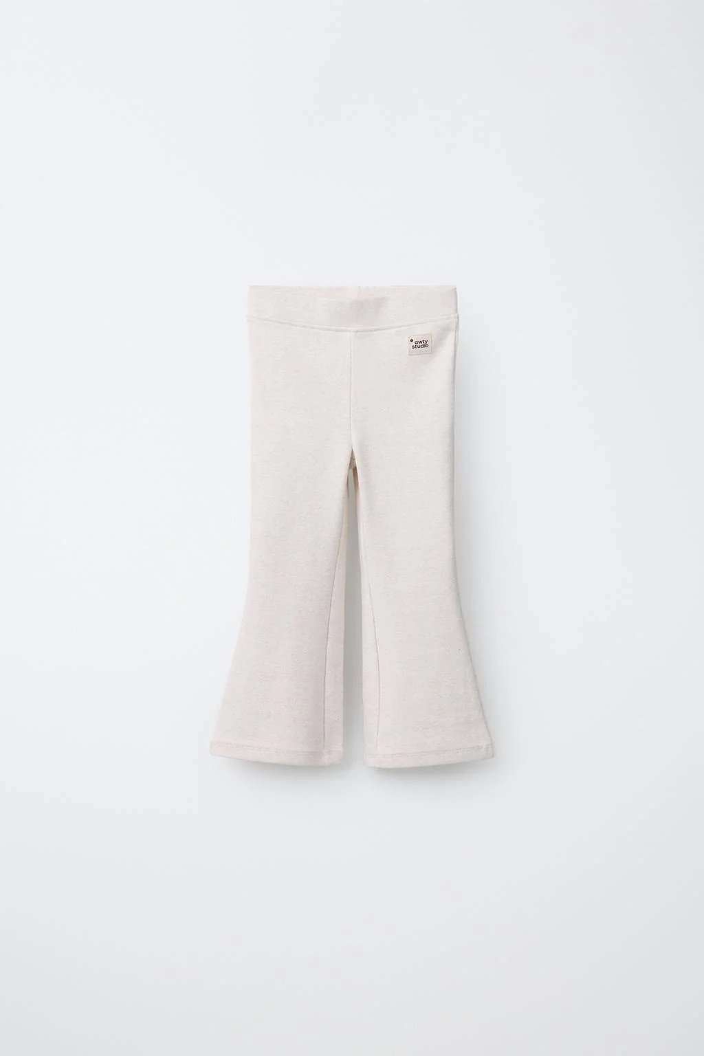 Леггинсы с переплетением и эффектом расклешения с ярлыком