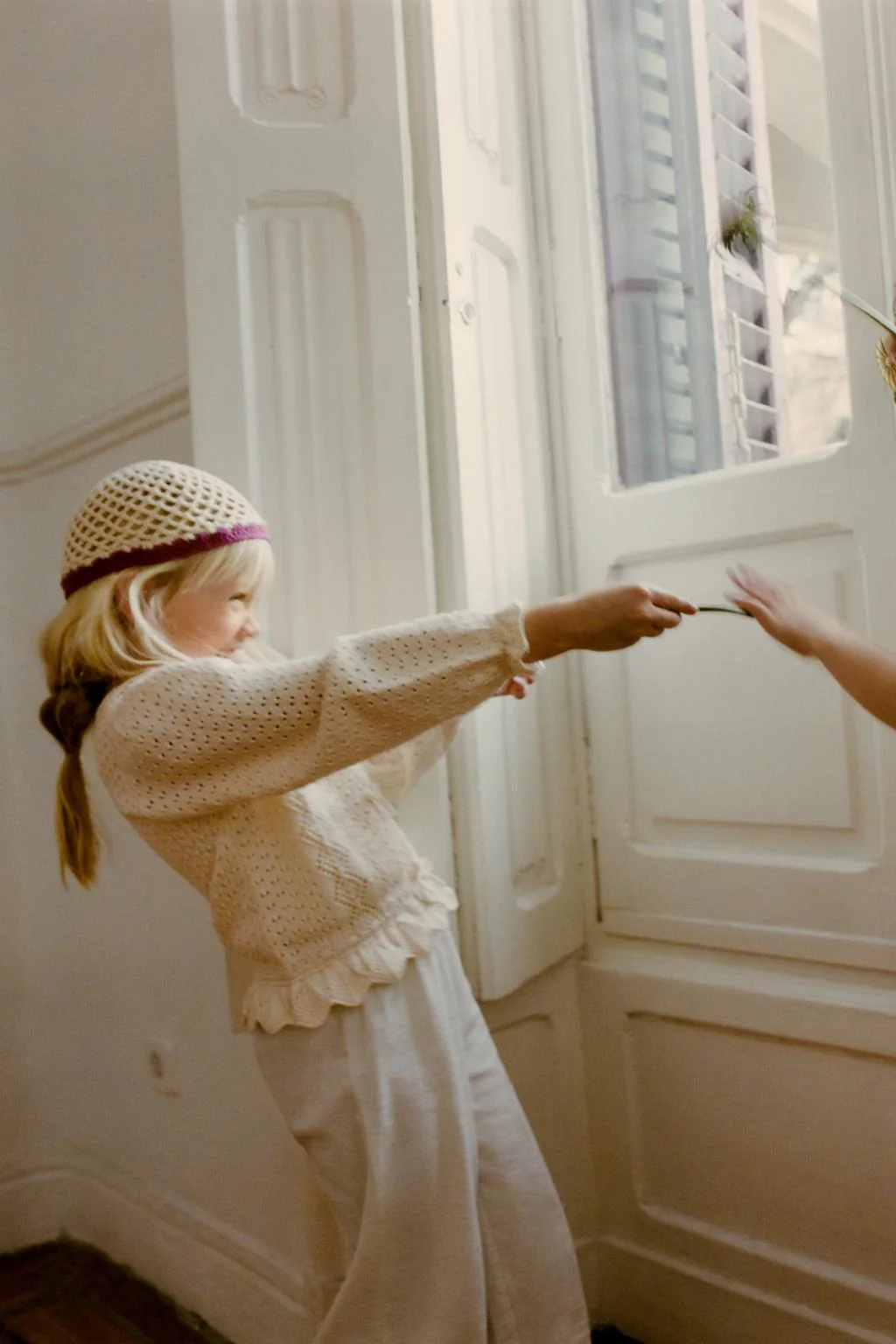 Кружевной трикотажный кардиган