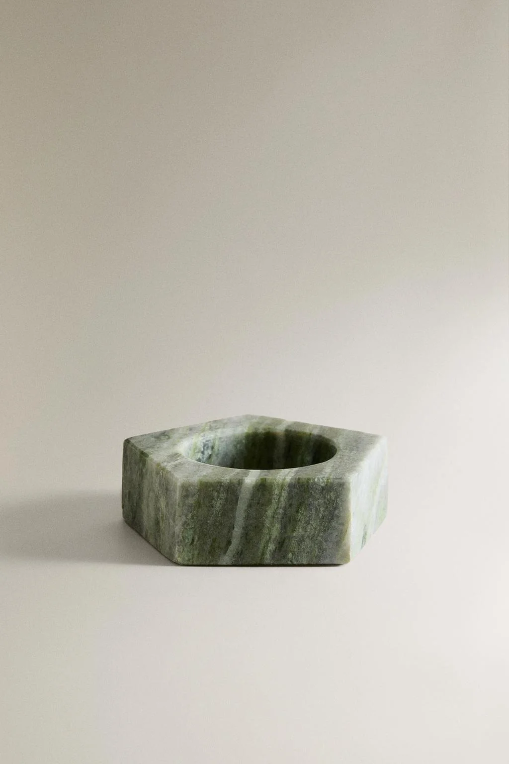 СВЕЧНИК С МАРМУРОВЫМ УЗОРОМ ТЕАЛ