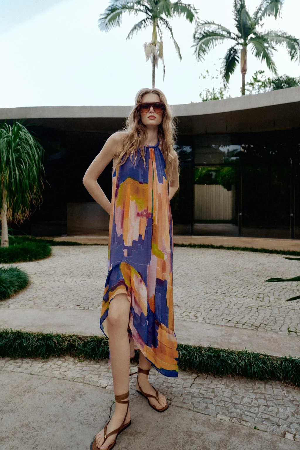 ПЛАТЬЕ С АСИММЕТРИЧНЫМ ПОДОЛОМ С ПРИНТОМ — Выбор для вас