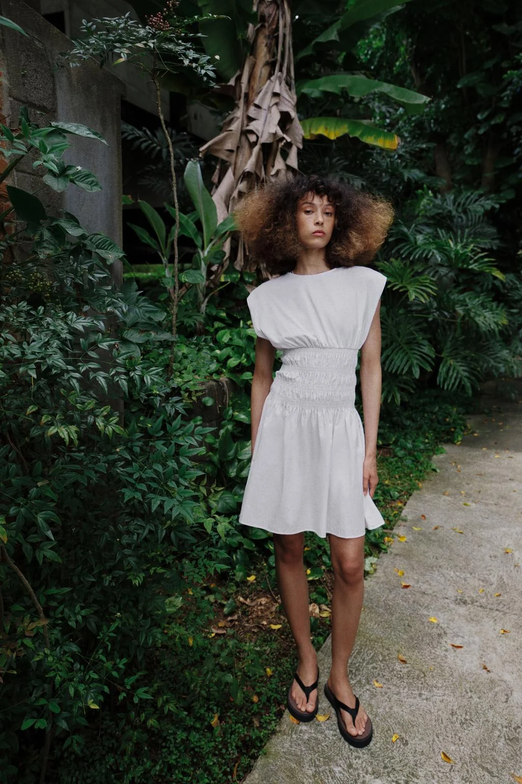 ПЛАТЬЕ ИЗ КОМБИНИРОВАННОЙ ТКАНИ ПОПЛИН