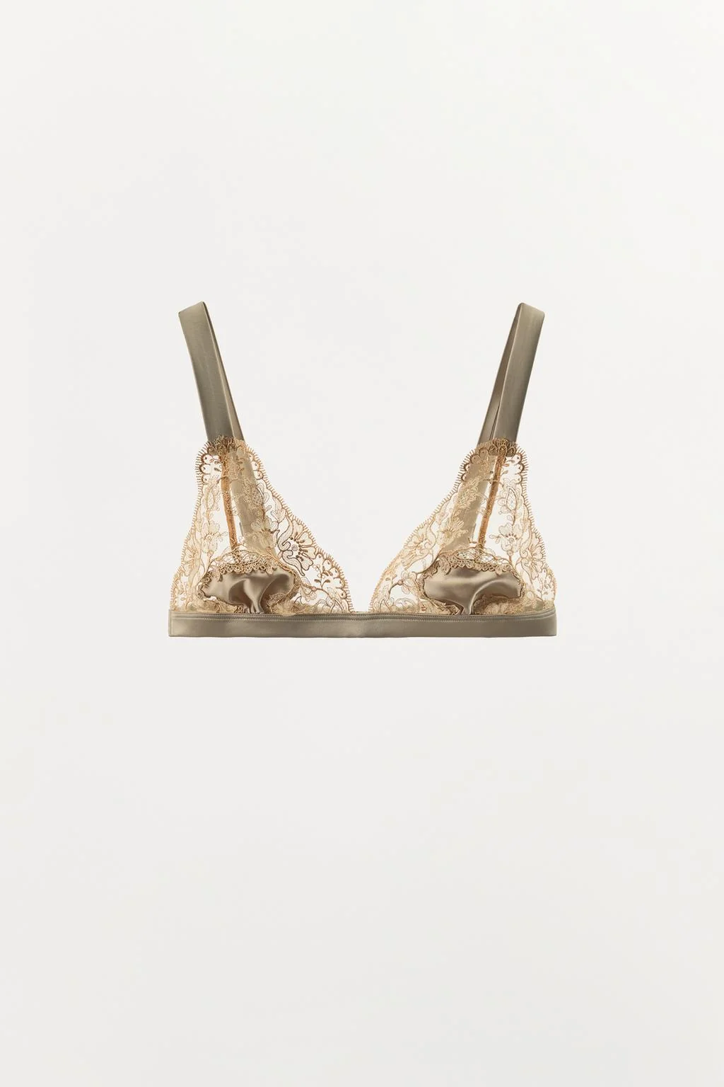 САТИНОВЫЙ ЛИФ С КОНТРАСТНЫМИ ВЫШИВКАМИ