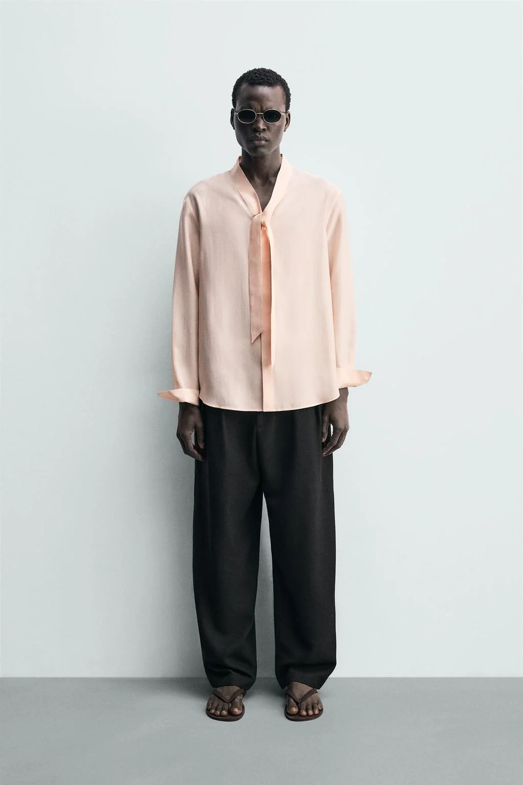 ПЛАТЬЕ С БАНТОМ СВОБОДНОГО ПОКРОЯ