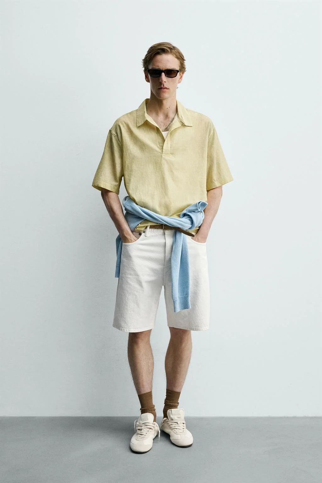 ПОЛОРУБАШКА СЕМИПРОЗРАЧНАЯ С ПРЯМЫМИ РУКАВАМИ