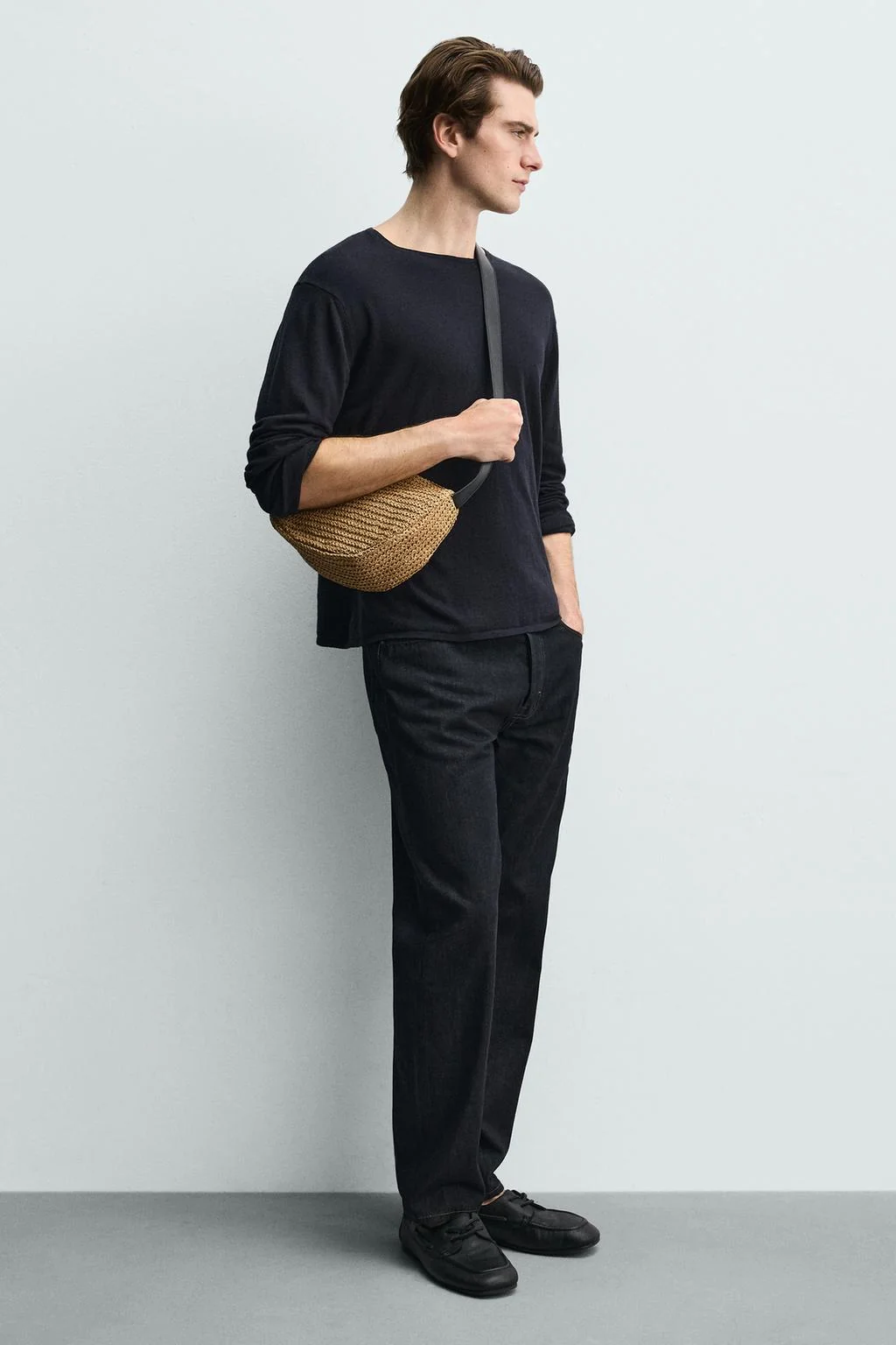 СУМКА НА ПЛЕЧО С ПЛЕТЕНЫМИ РЕМНЯМИ