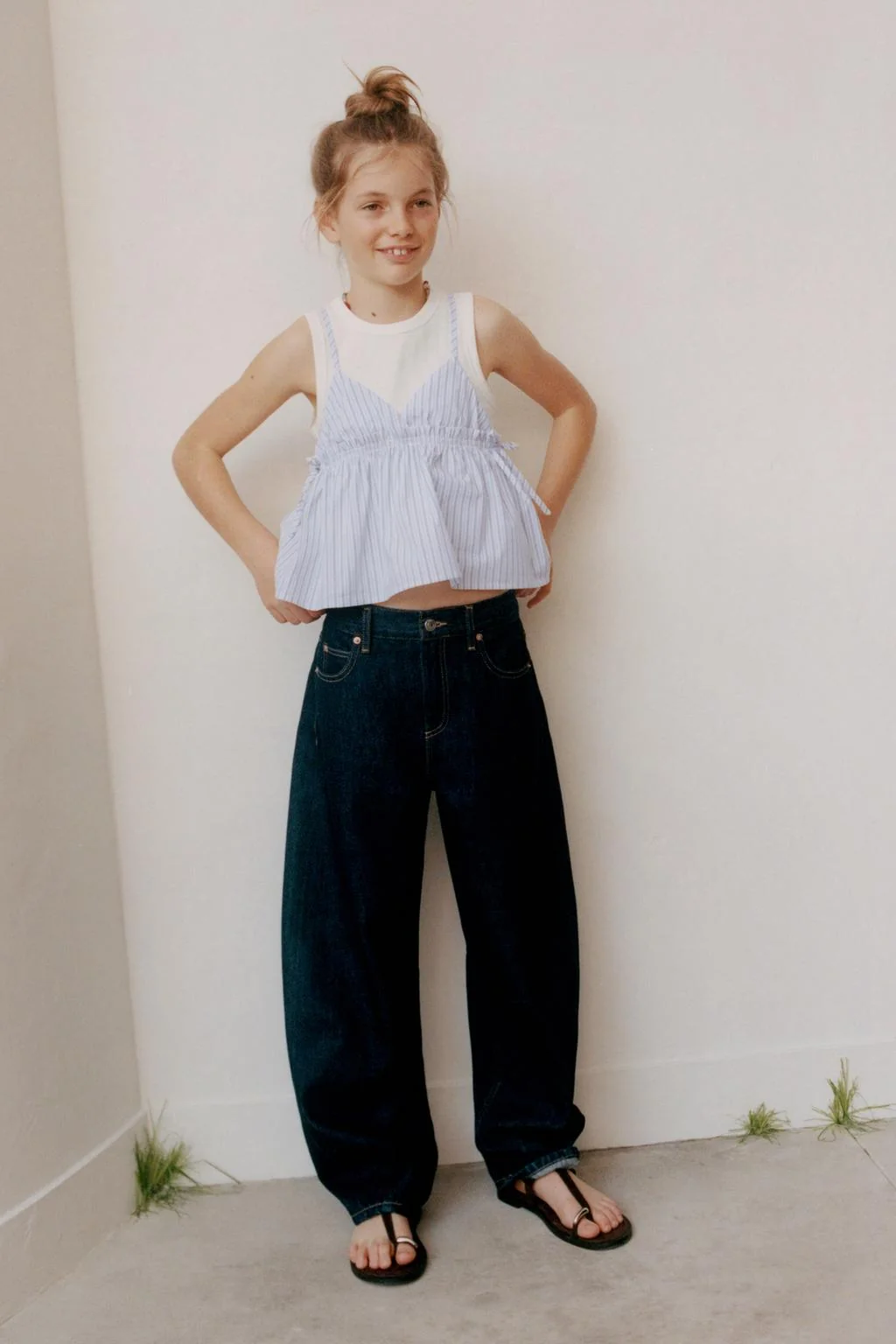 ТОП С ПОЛОСКАМИ И РЕБРИСТОЙ МАЙКОЙ