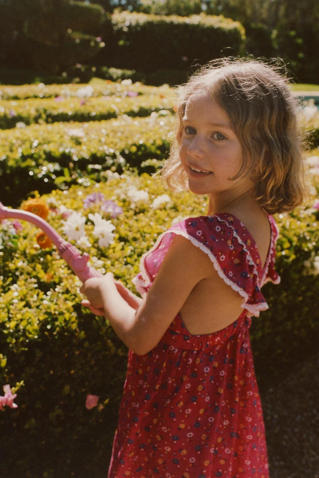 ПЛАТЬЕ ИЗ ЛЬНЯНОЙ СМЕСИ С ЦВЕТОЧНЫМ ПРИНТОМ