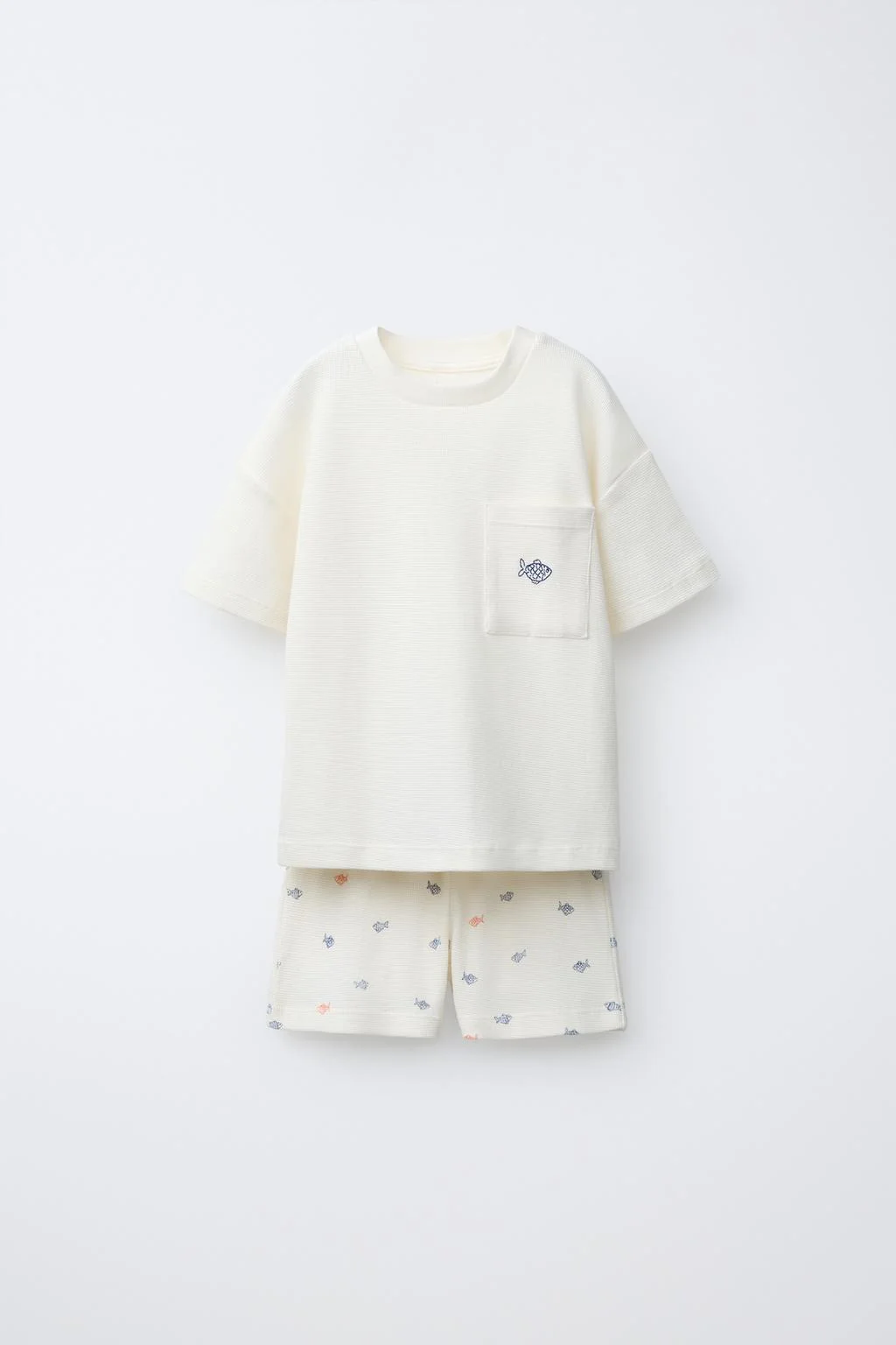 Пижамы с рыбьим принтом 2-6 лет