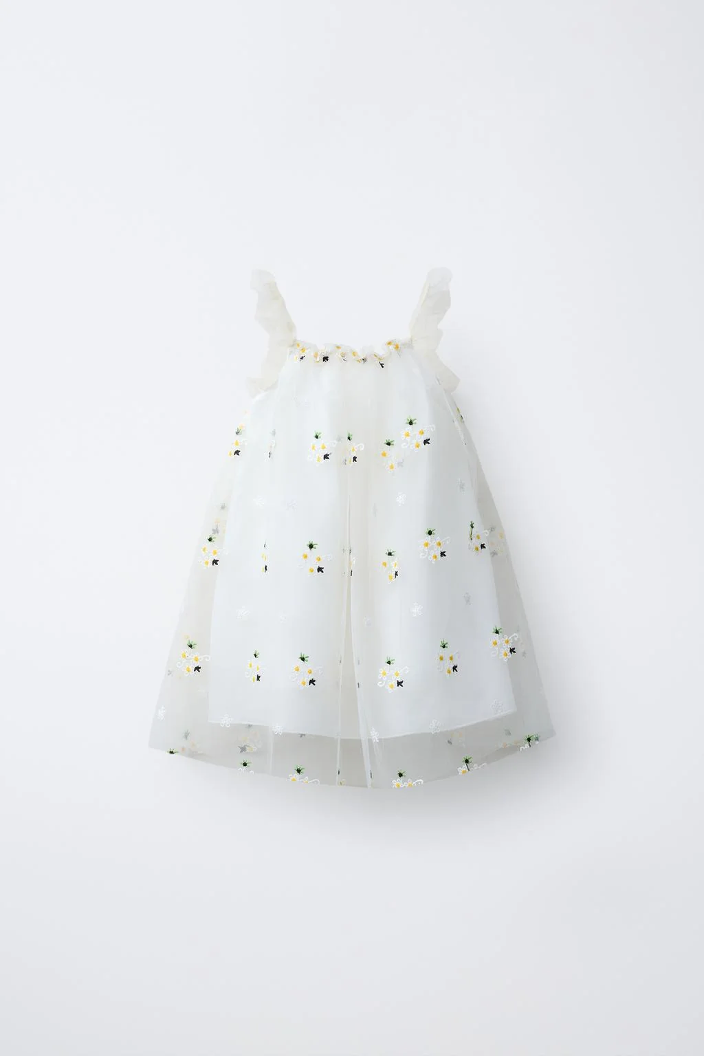 ПЛАТЬЕ ИЗ ТЮЛЯ С ЦВЕТОЧНЫМ ПРИНТОМ