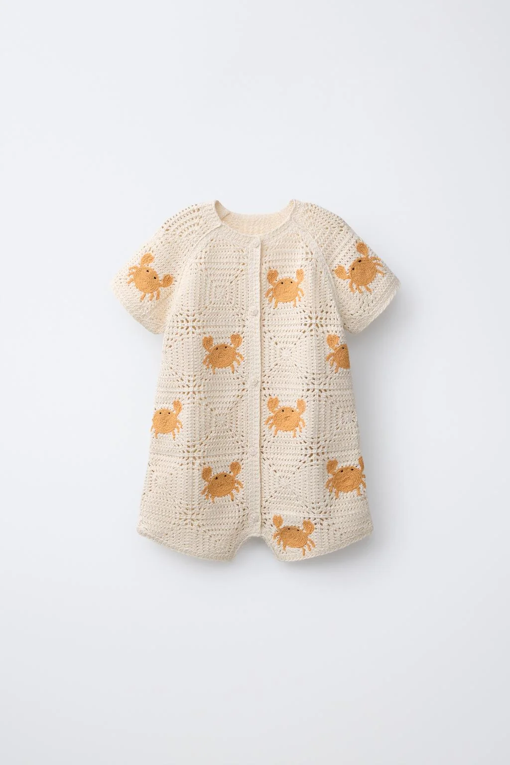 ПЛАТЬЕ-КОМБИНАЦИЯ С УЗОРОМ В ВИДЕ КРАБА — DUNGAREES | JUMPSUITS