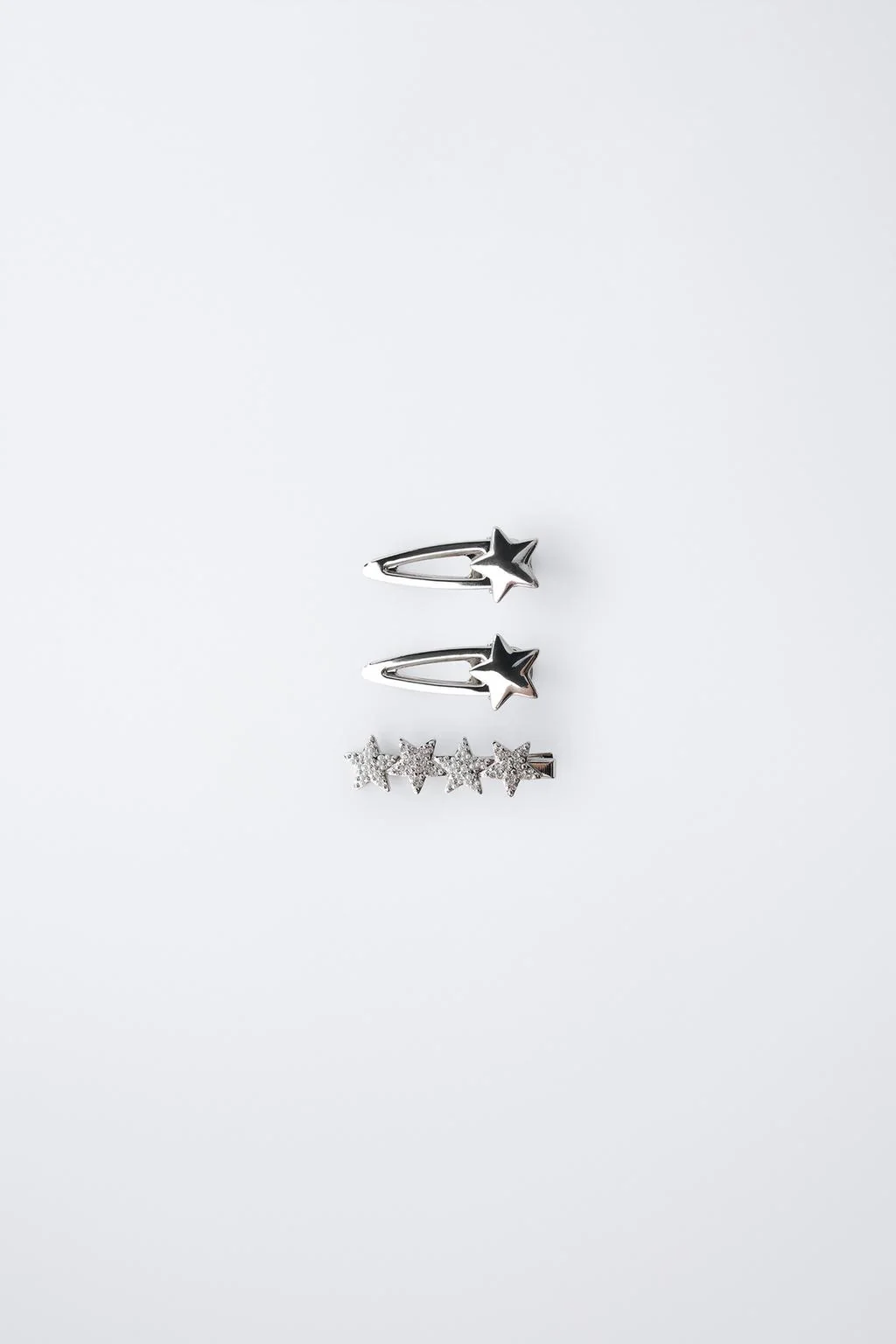 Набор из 3 заколок с блестящими звёздами