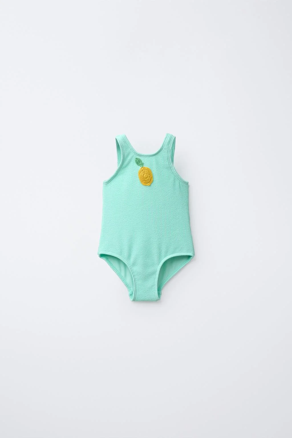 2-6 лет / Цельный купальник с лимоном и вязаным узором — 1½ - 6 лет | девочка