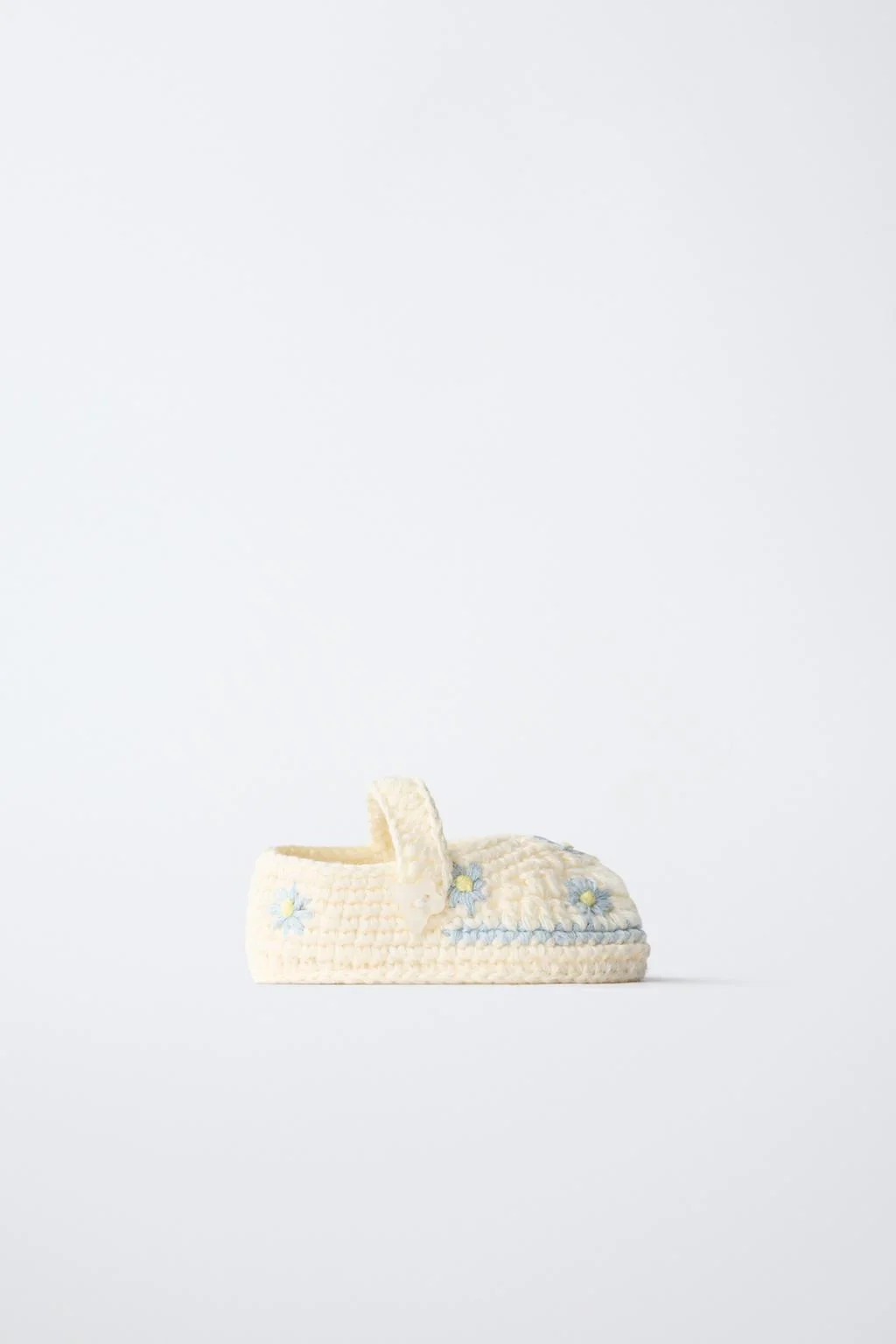 Толстые вязаные ботильоны