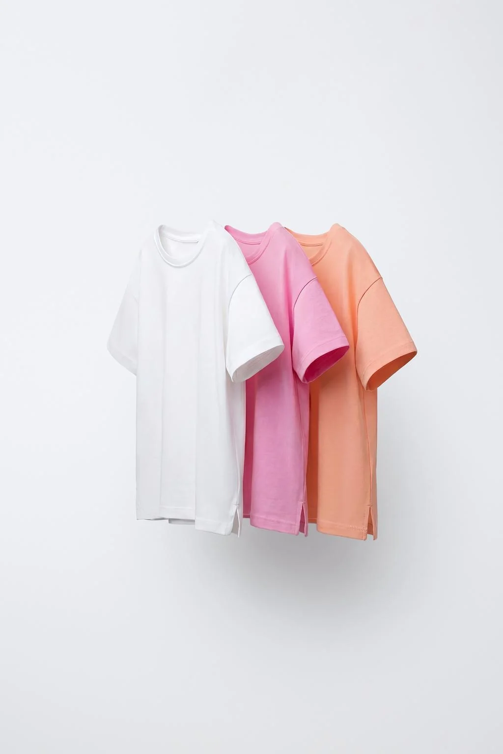 Набор из 3 футболок однотонных — 1,5-6 ЛЕТ | ДЕВОЧКА