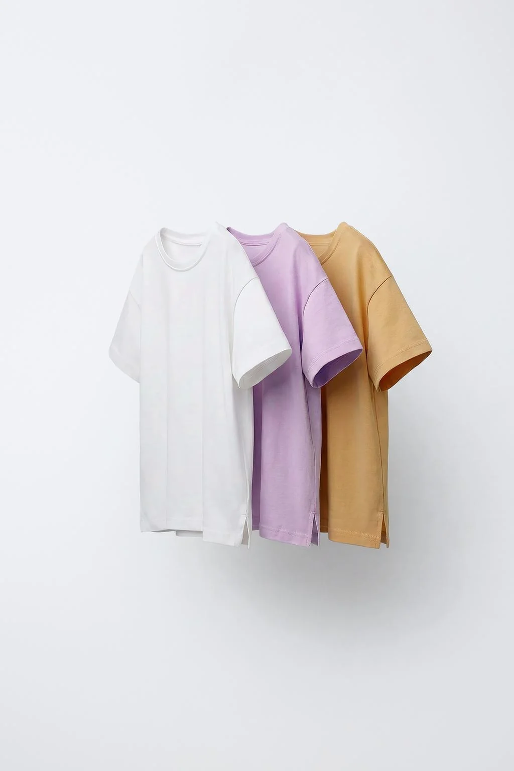 Набор из 3 футболок однотонных